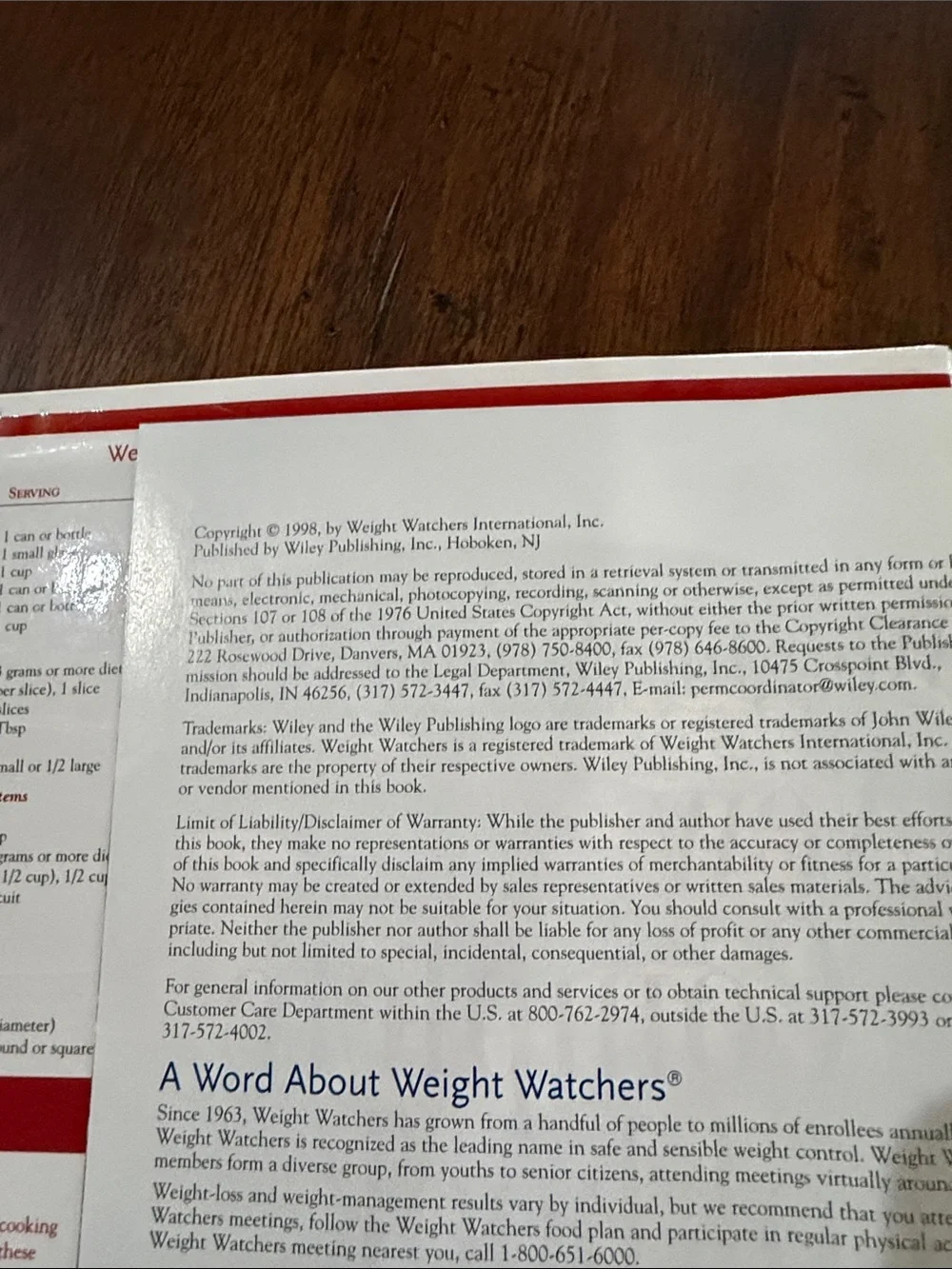 Weight Watchers New Complete Cookbook — White & Red Cover